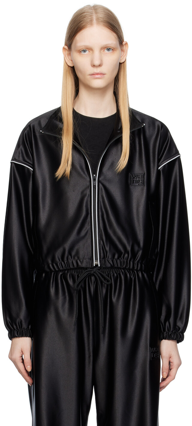 

alexanderwang.t Черная спортивная куртка со стопками, Черный