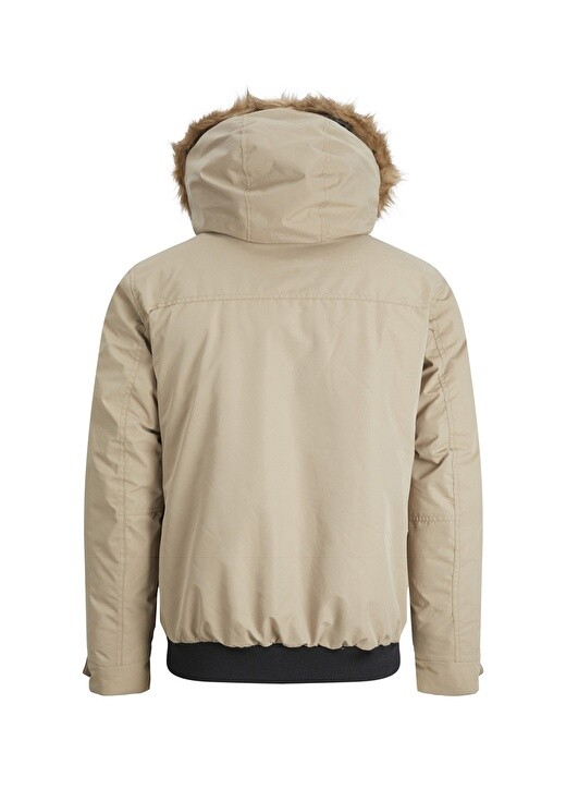 

Коричневое мужское пальто с капюшоном Jack & Jones, Коричневый
