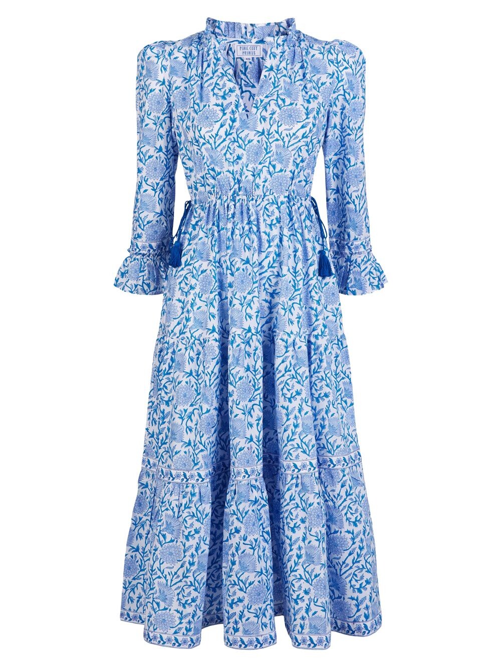 

Платье Амелии Pink City Prints, кобальтовый