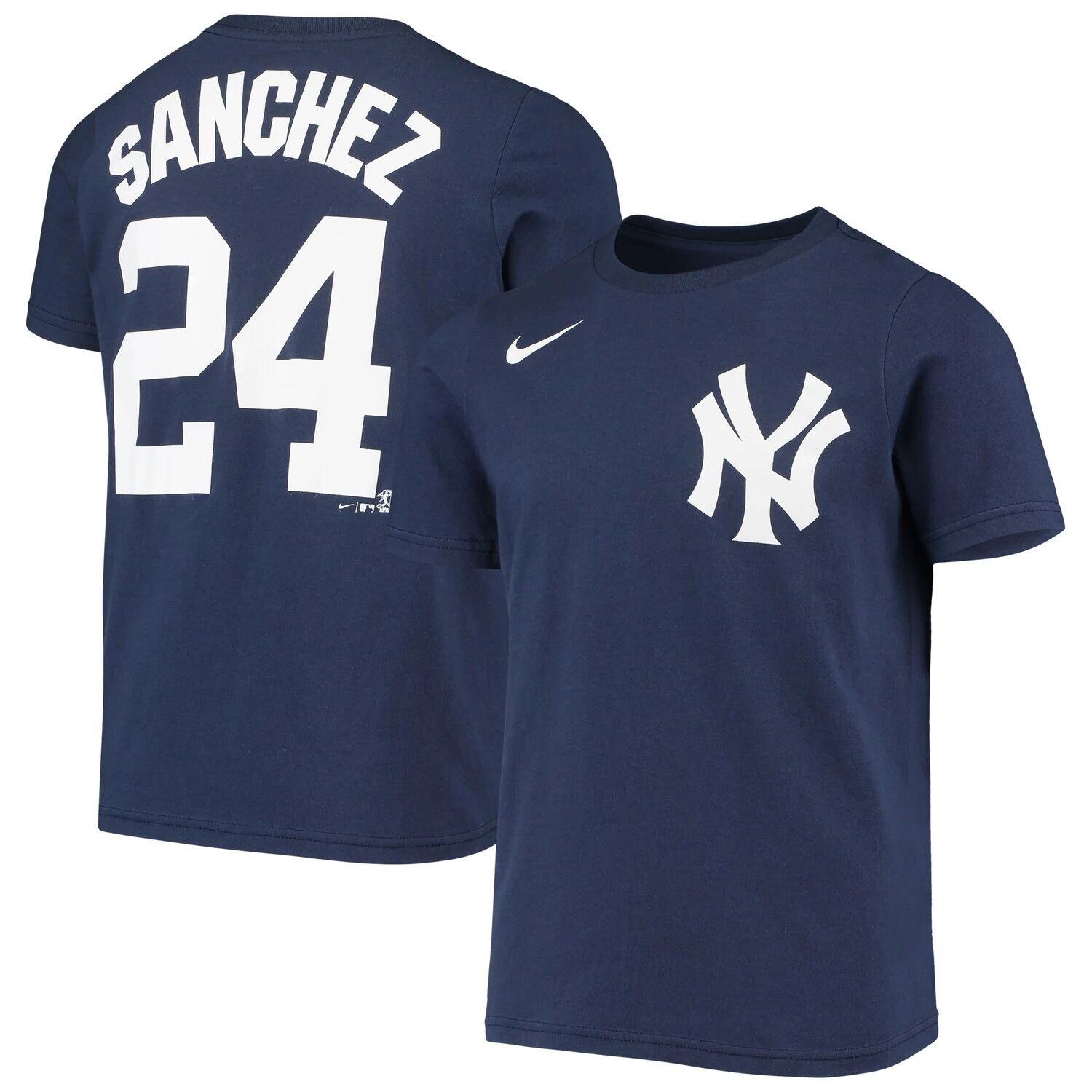 

Молодежная футболка Nike Gary Sanchez Navy New York Yankees с именем и номером игрока Nike