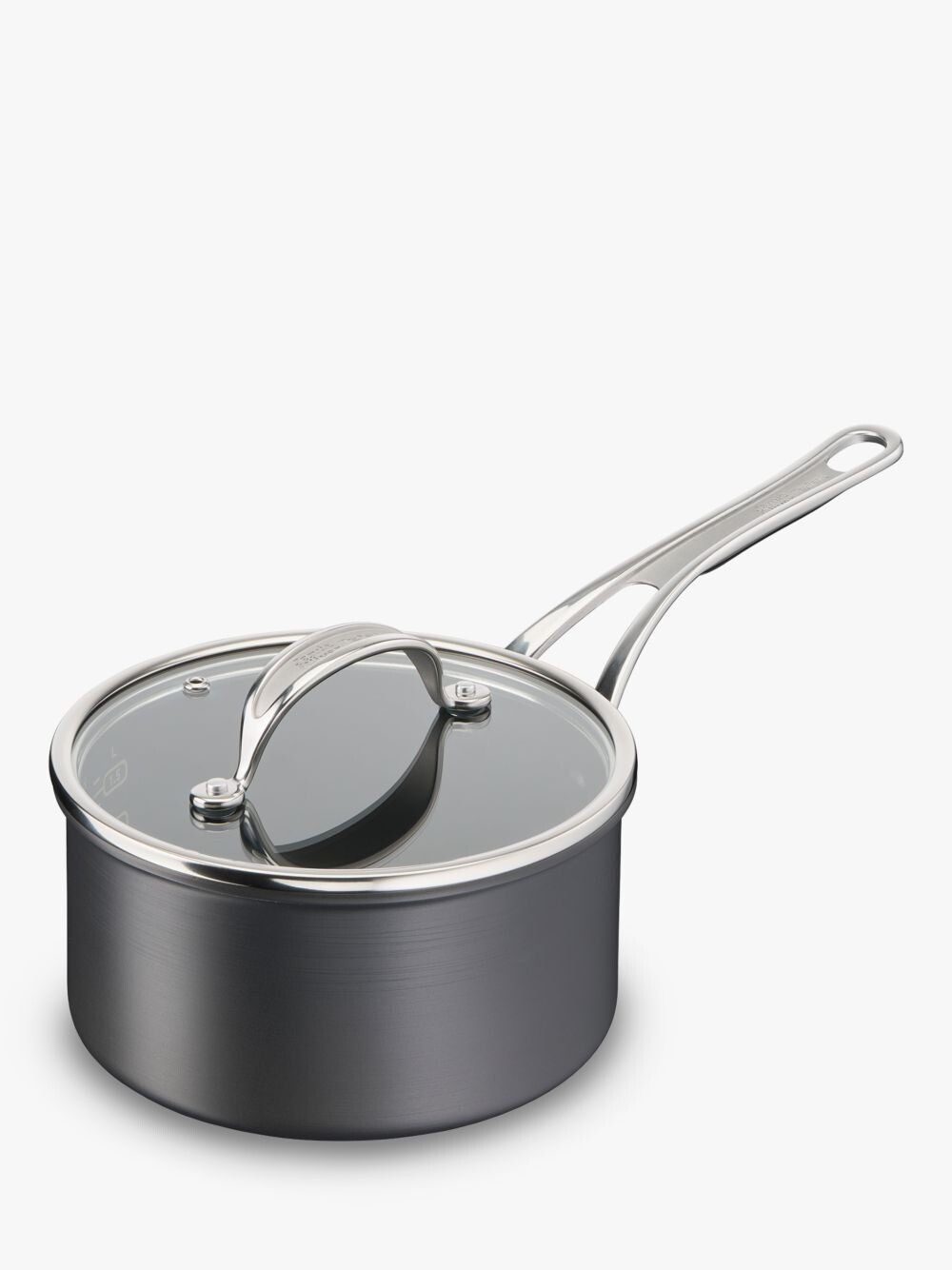 

Кастрюля Jamie Oliver by Tefal из твердого анодированного алюминия с антипригарным покрытием и стеклянной крышкой, 18 см