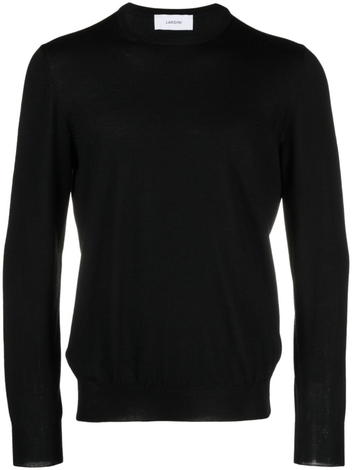 

Lardini шерстяной джемпер с круглым вырезом, черный