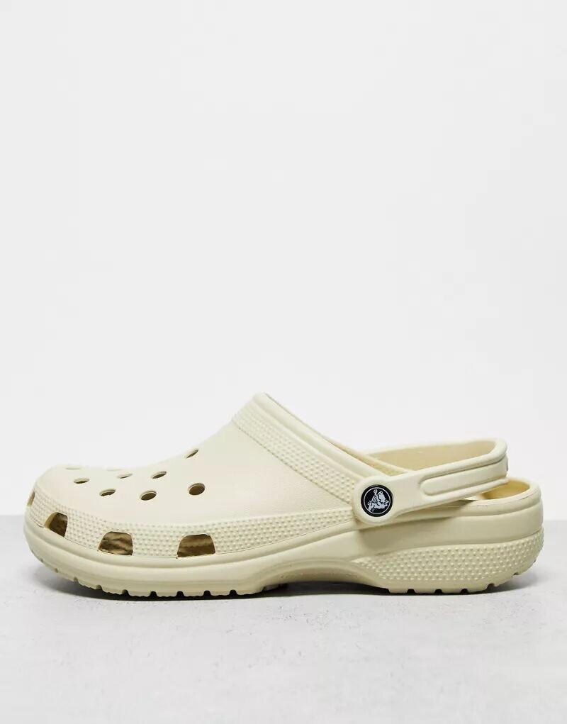 

Классические сабо унисекс Crocs костно-белого цвета, Серый