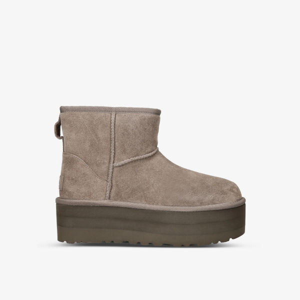 

Классические мини-замшевые ботинки на платформе Ugg, коричневый