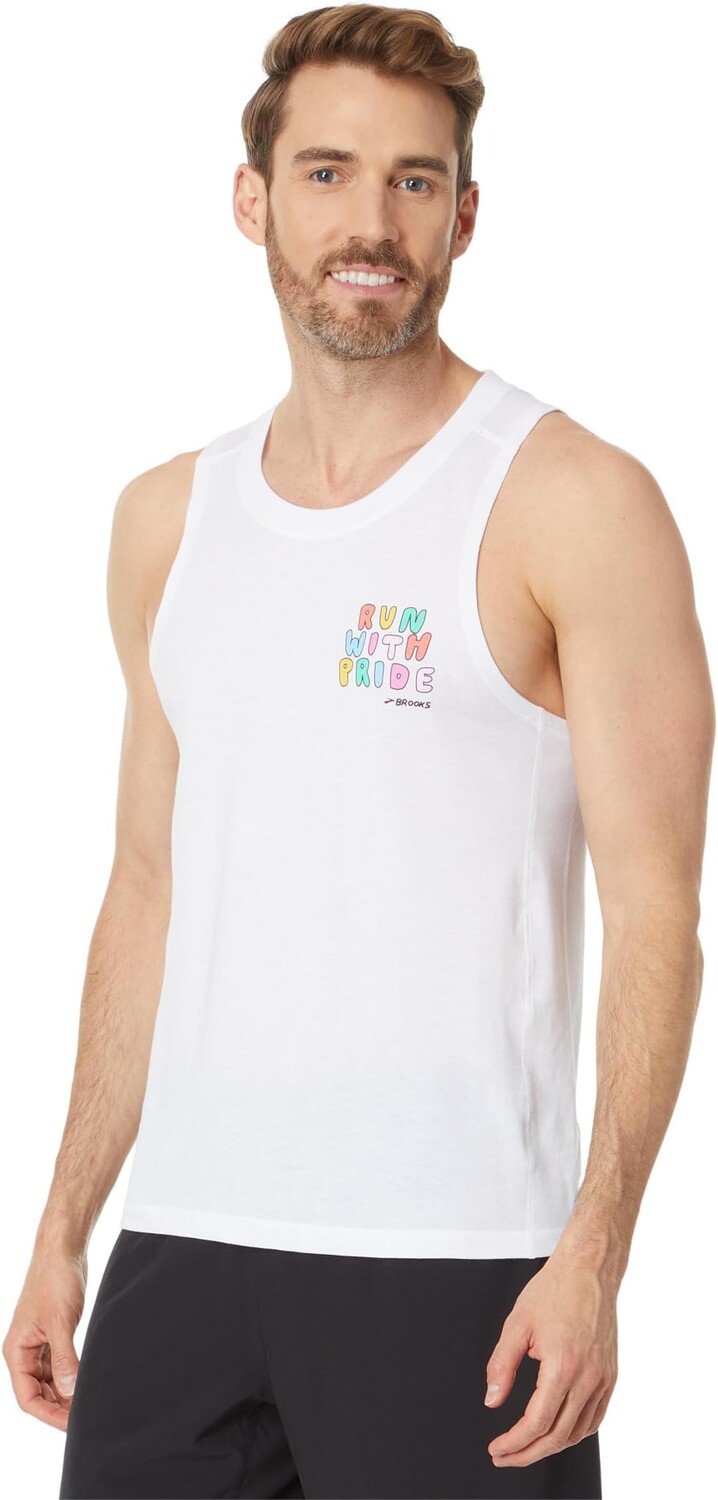 

Топ Distance Tank 2.0 Brooks, цвет White Run Proud 23