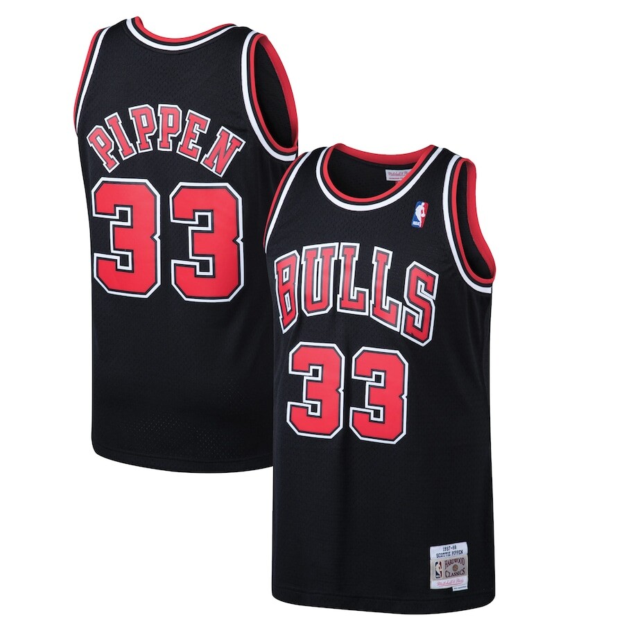 

Джерси Mitchell & Ness Chicago Bulls, черный