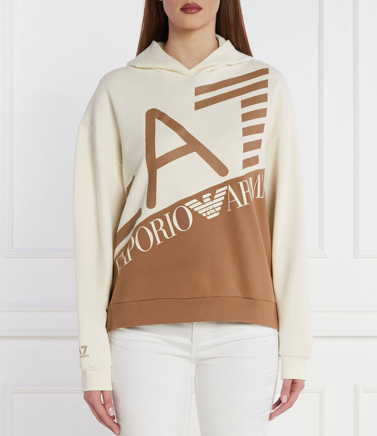 

Толстовка EA7 Regular Fit, бежевый