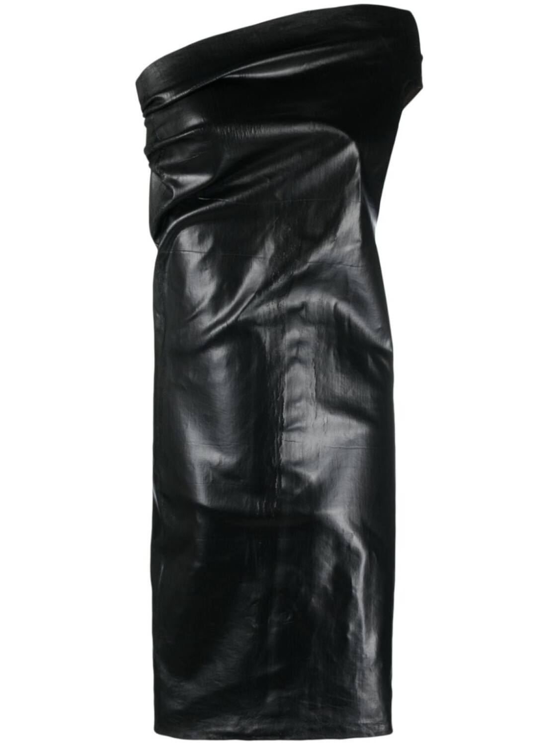 

Rick Owens короткое платье Athena из искусственной кожи, черный