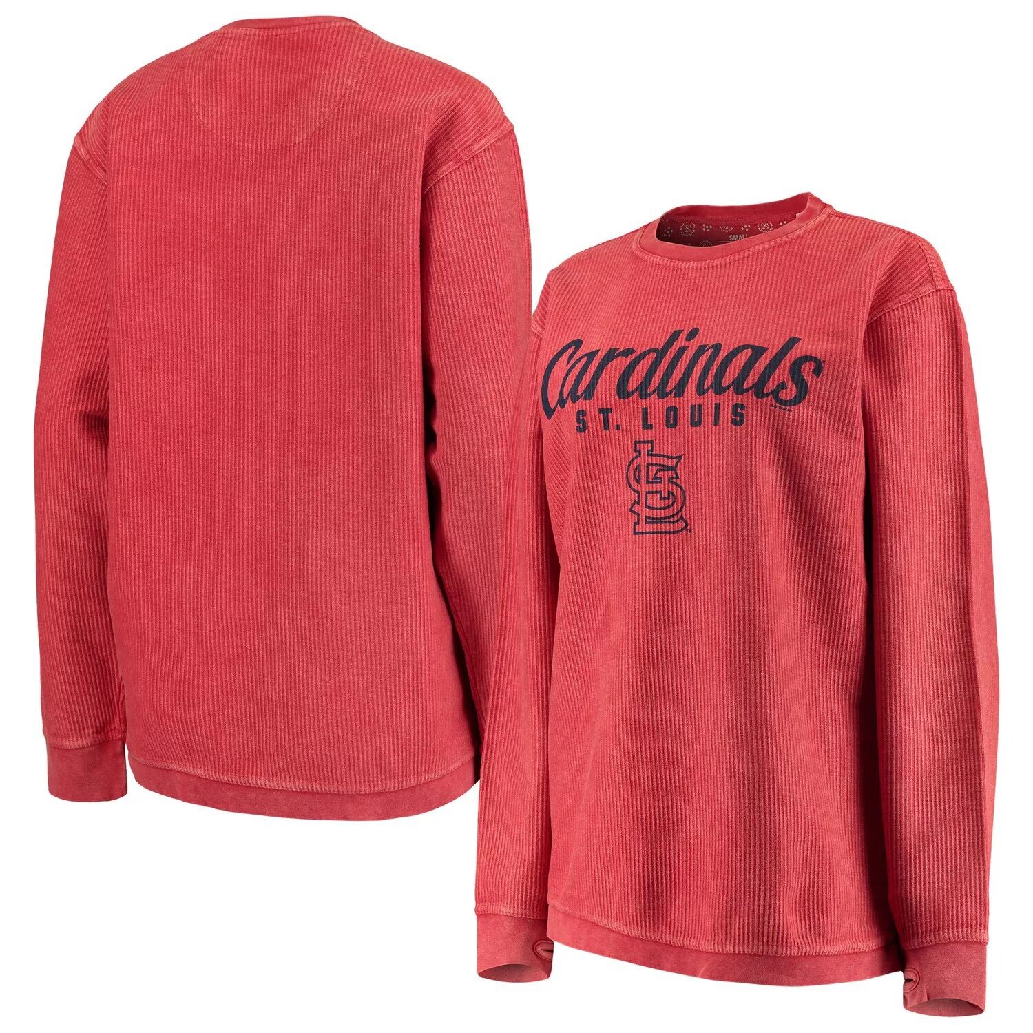 

Женский удобный вельветовый пуловер G-III 4Her by Carl Banks Red St. Louis Cardinals G-III
