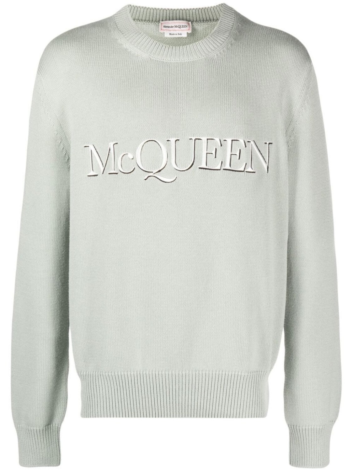 

Alexander McQueen джемпер с вышитым логотипом, зеленый