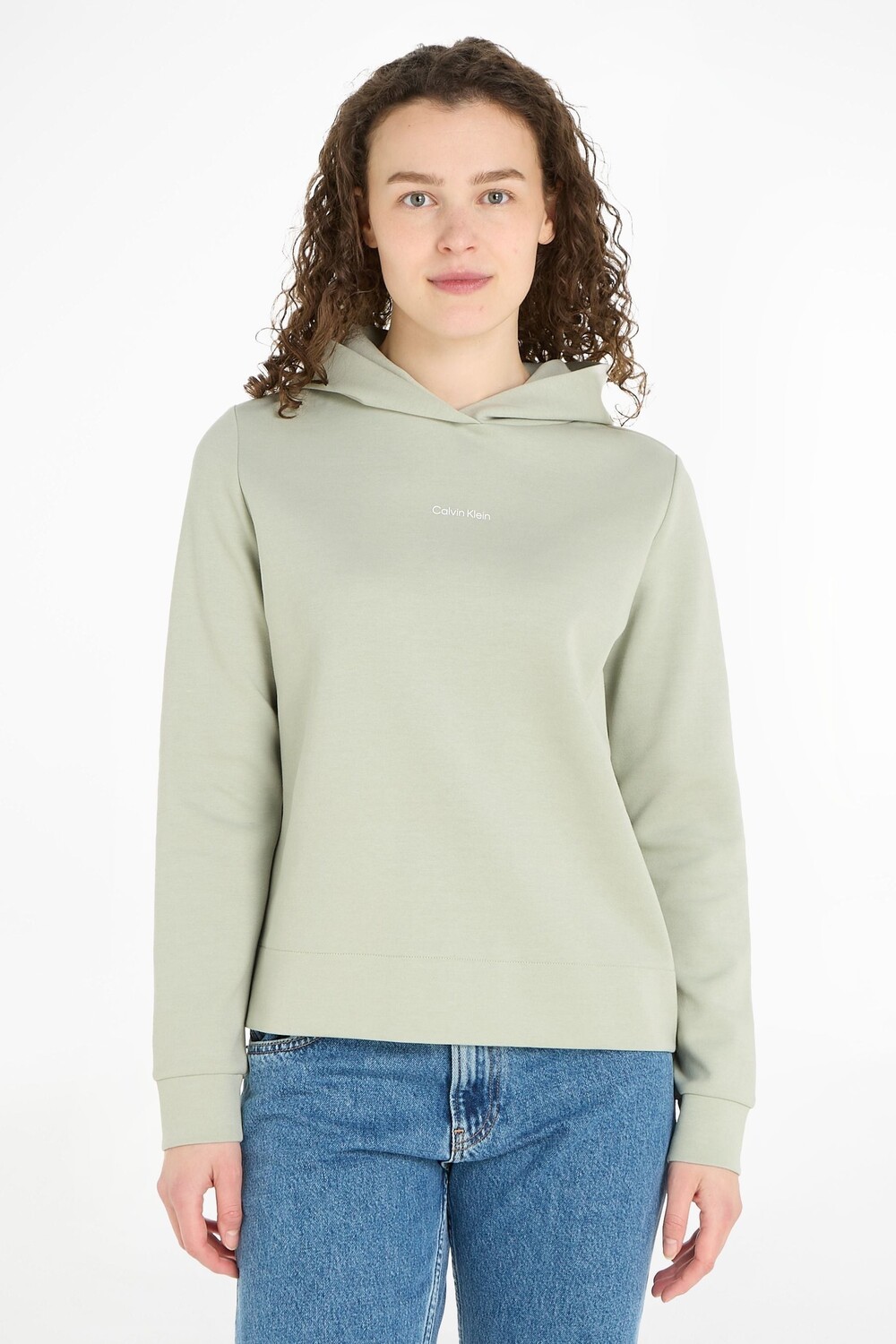 

Худи с небольшим логотипом Calvin Klein