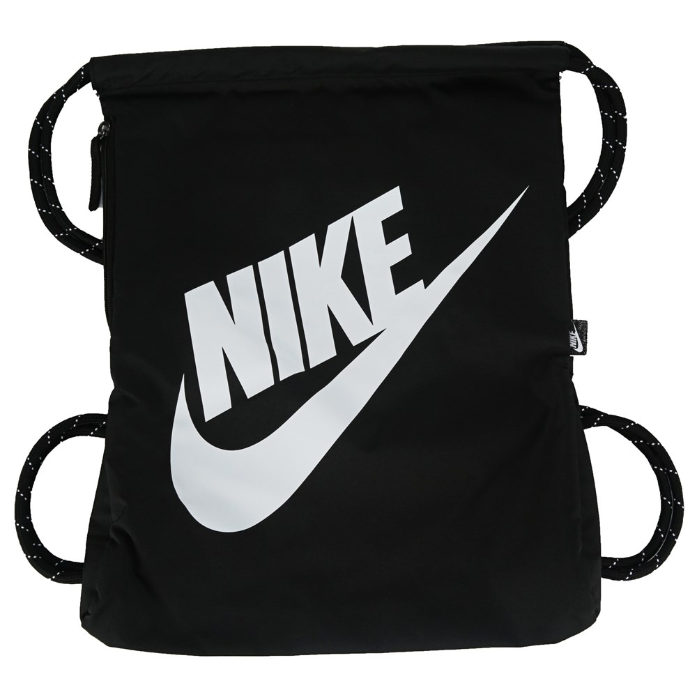 Рюкзак Heritage на шнурке Nike, черный повседневный сетчатый рюкзак на шнурке черный