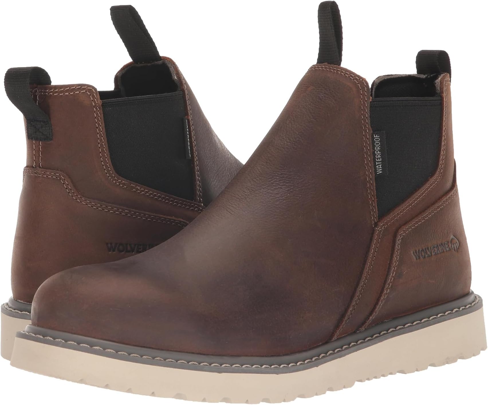 Рабочая обувь водонепроницаемая Trade Wedge Waterproof Romeo Wolverine, цвет Sudan Brown