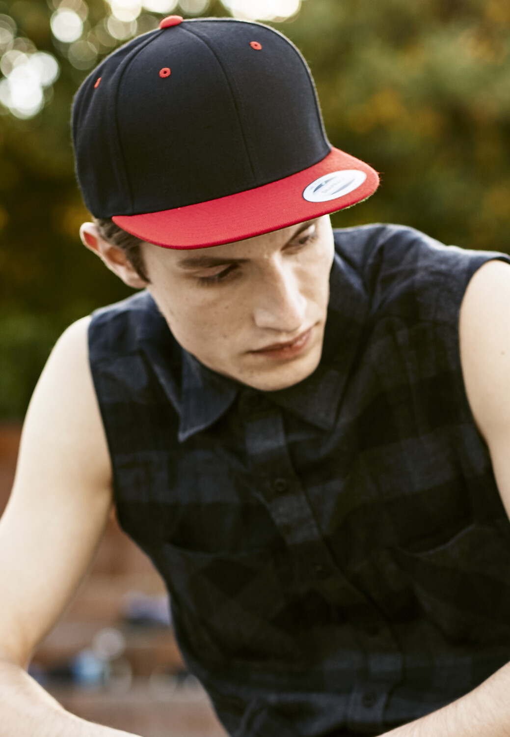 

Бейсболка Flexfit Snapback, цвет blk/red