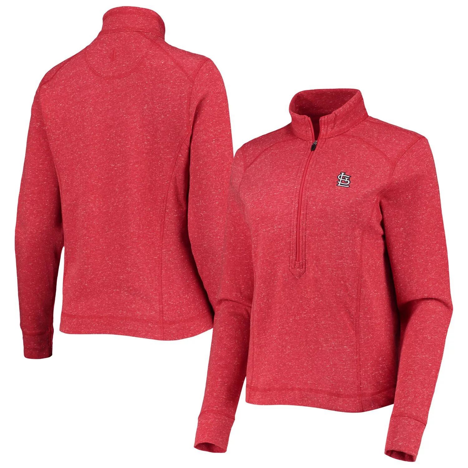 

Женский свитшот с молнией четверти johnnie-O Red St. Louis Cardinals Kennedy Slub