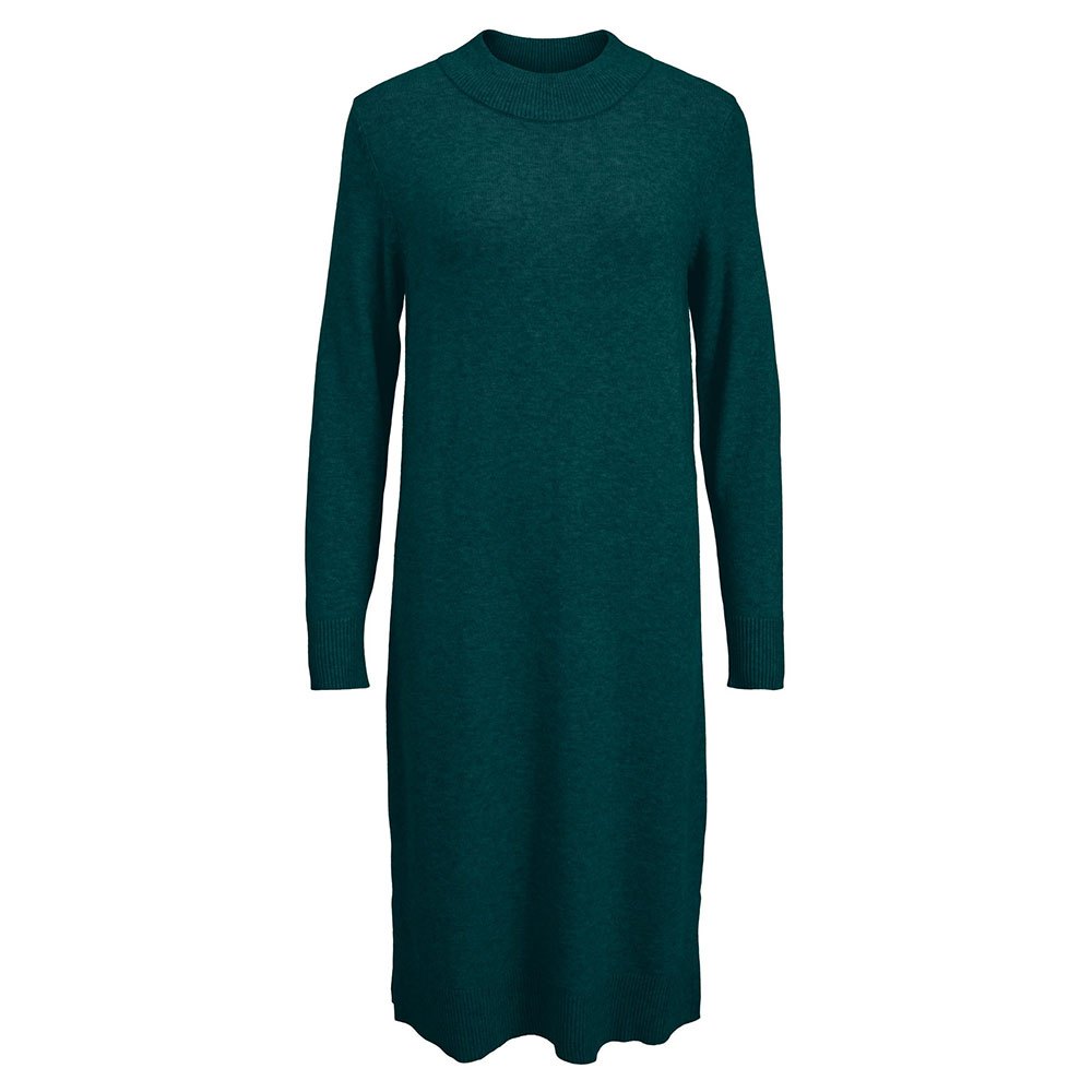 Платье миди Vila Ril Long Sleeve, зеленый