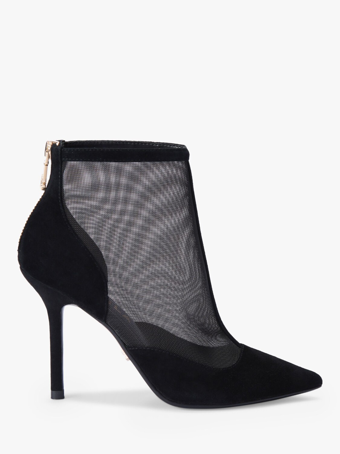 

Ботильоны Allure из замши и сетчатого каблука на шпильке Carvela, черный