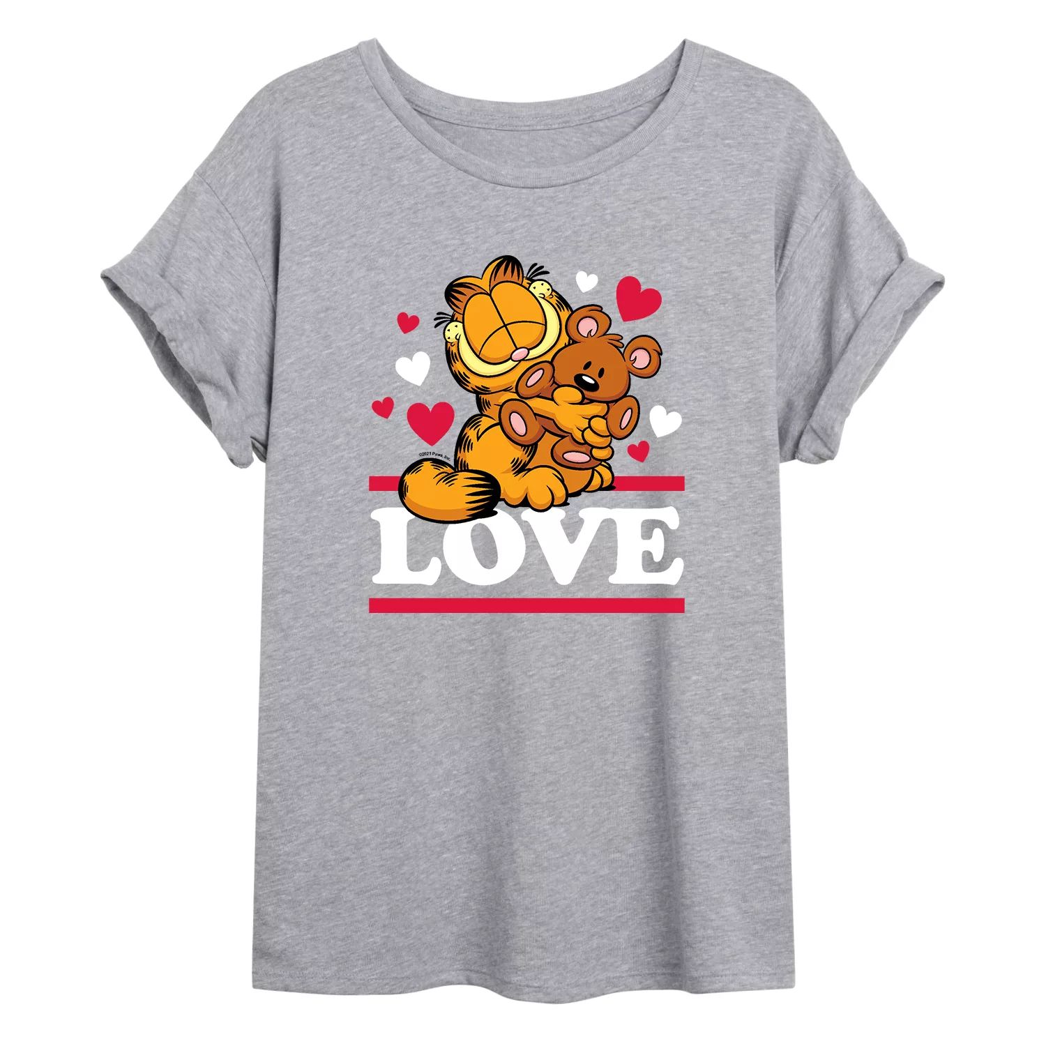 Струящаяся футболка Garfield Love для юниоров Licensed Character