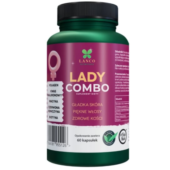 Lady Combo, Менопауза, кожа и волосы, 60 капсул. Lanco Nutrition