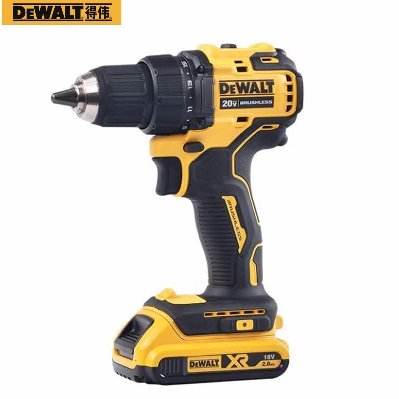 Дрель-шуруповерт Dewalt DCD708M2-A9 + два аккумулятора 18V/4.0Ah