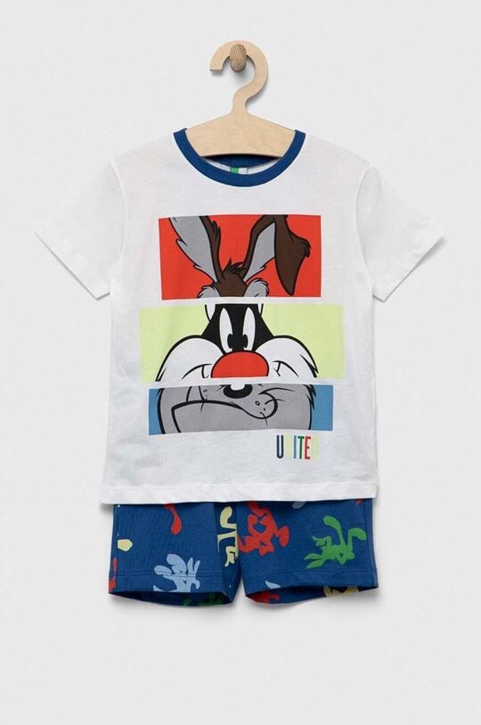 

Детская шерстяная пижама для Looney Tunes United Colors of Benetton, белый