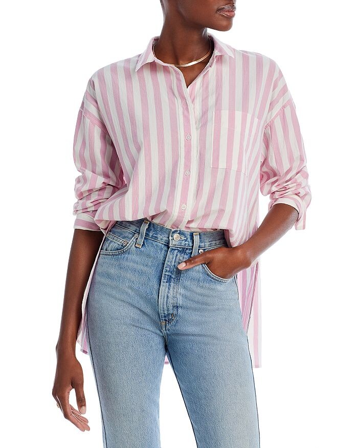 

Хлопковая рубашка оверсайз на пуговицах Madewell