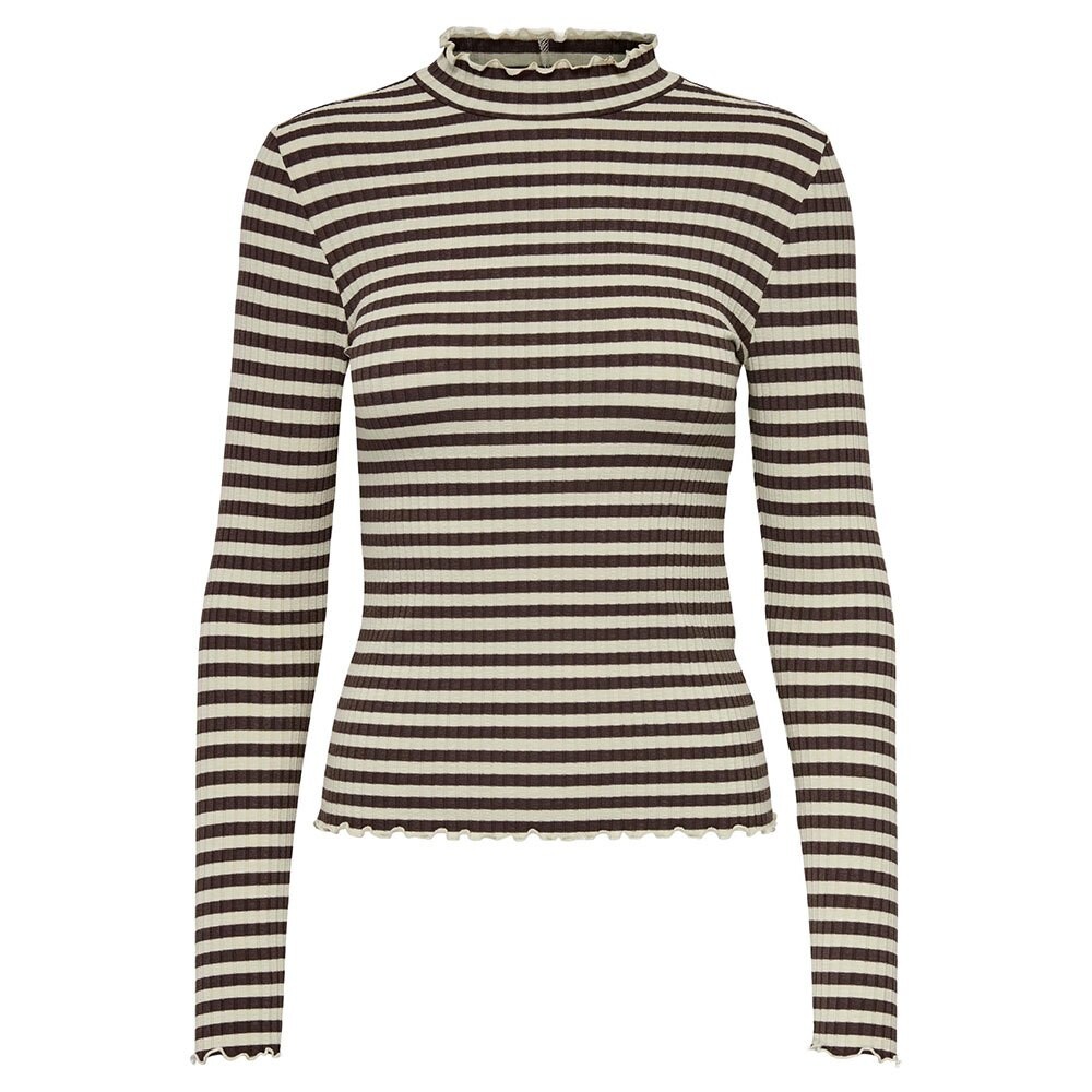 

Футболка Jdy Fransiska Long Sleeve Crew Neck, коричневый