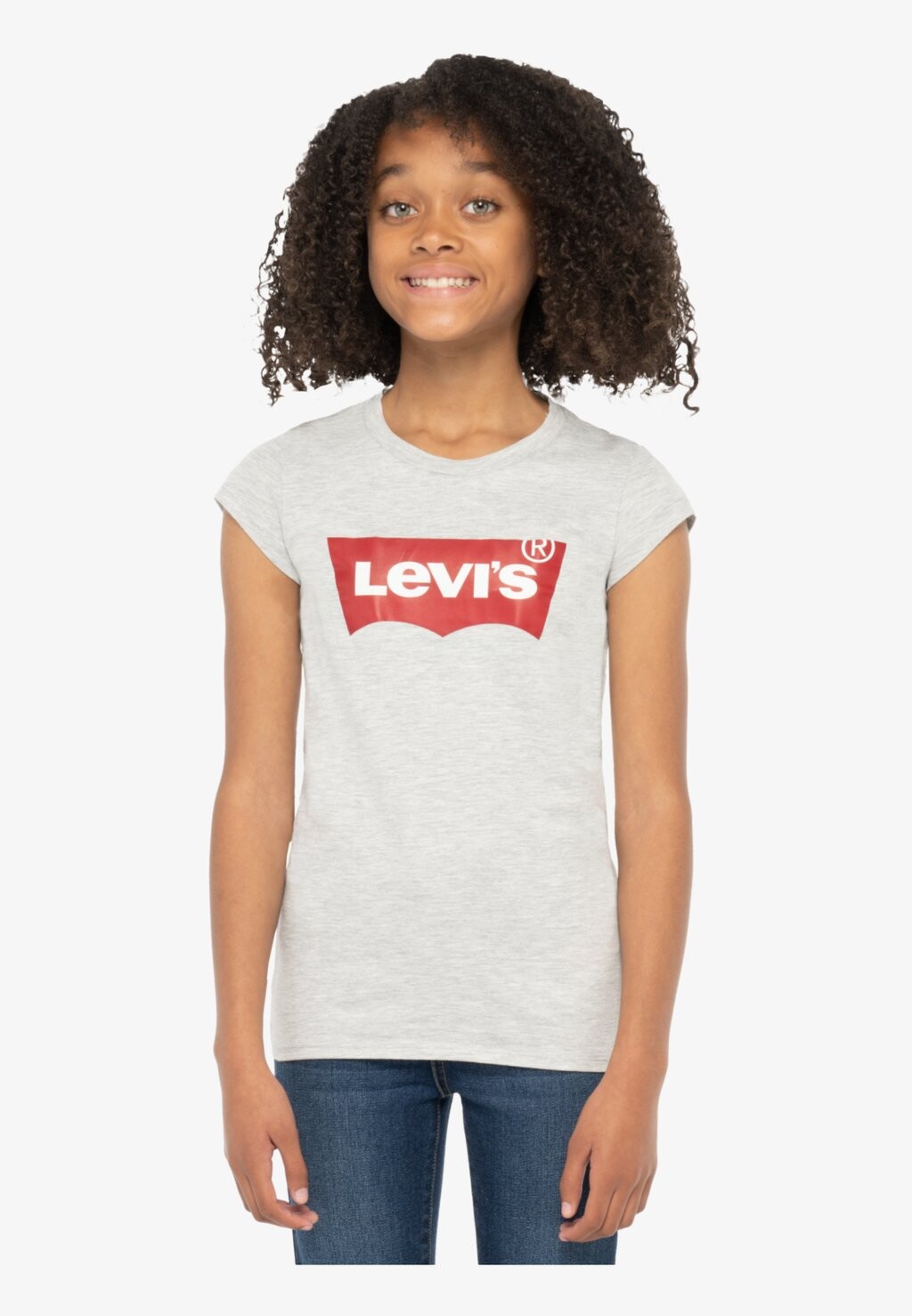 

Футболка с принтом BATWING TEE Levi's, цвет grey heather