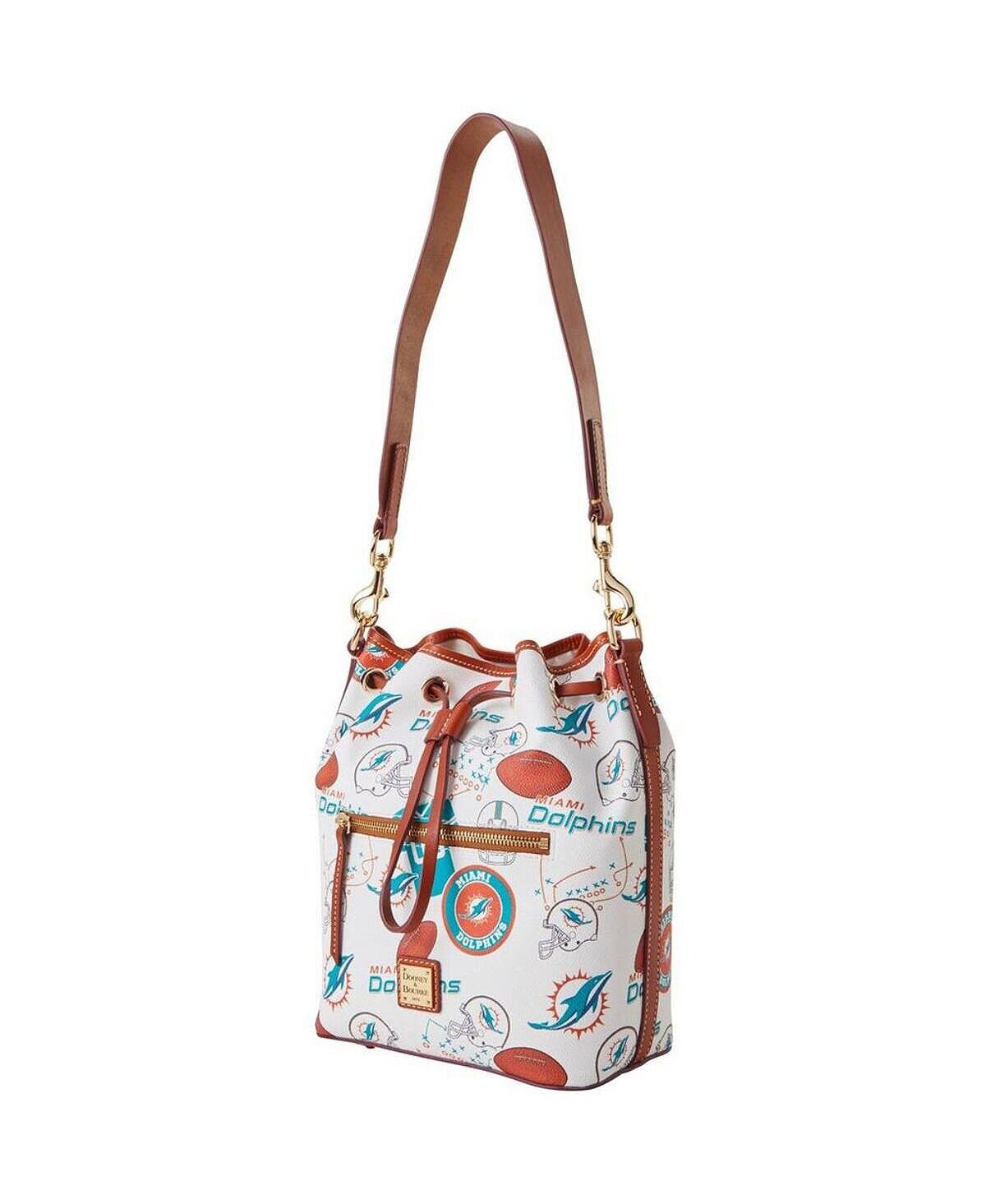 

Женская сумка на шнурке Miami Dolphins Gameday Dooney & Bourke, белый