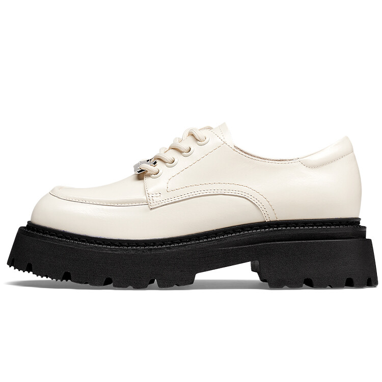 

Туфли женские повседневные Women's Casual Shoes Women's Kiss Kitty, цвет White oil-faced cow leather