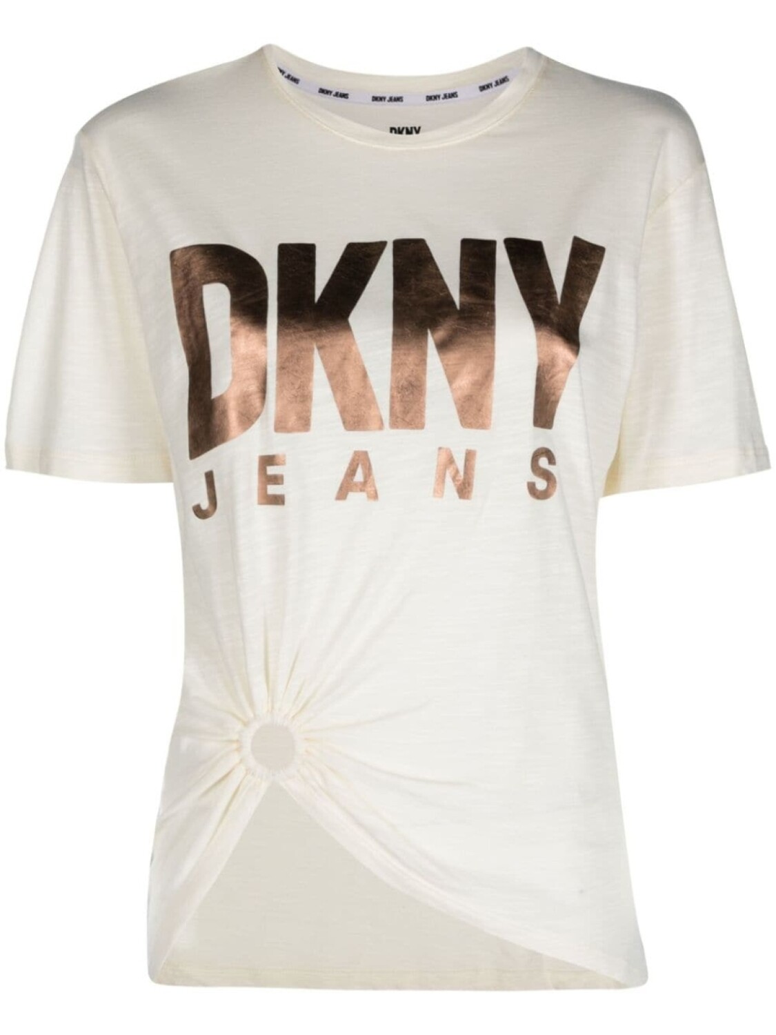 

DKNY футболка с логотипом, нейтральный цвет