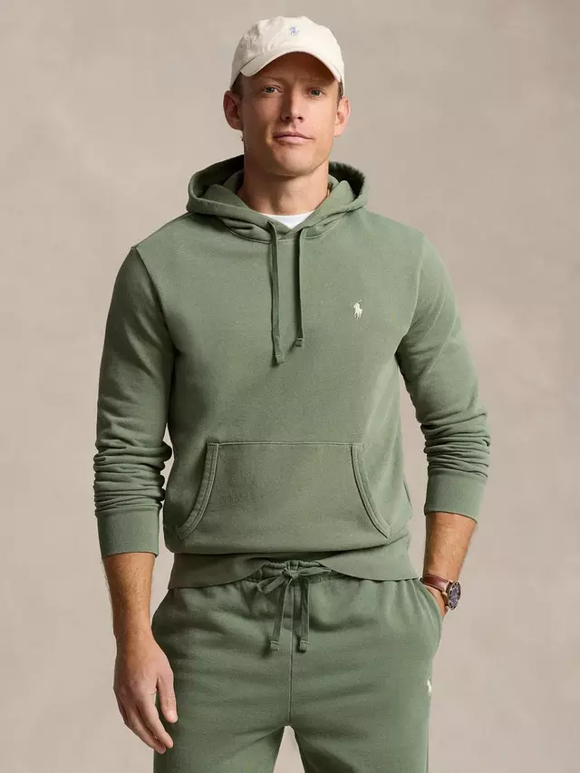 

Худи Ralph Lauren Loopback Fleece, цвет cargo/green