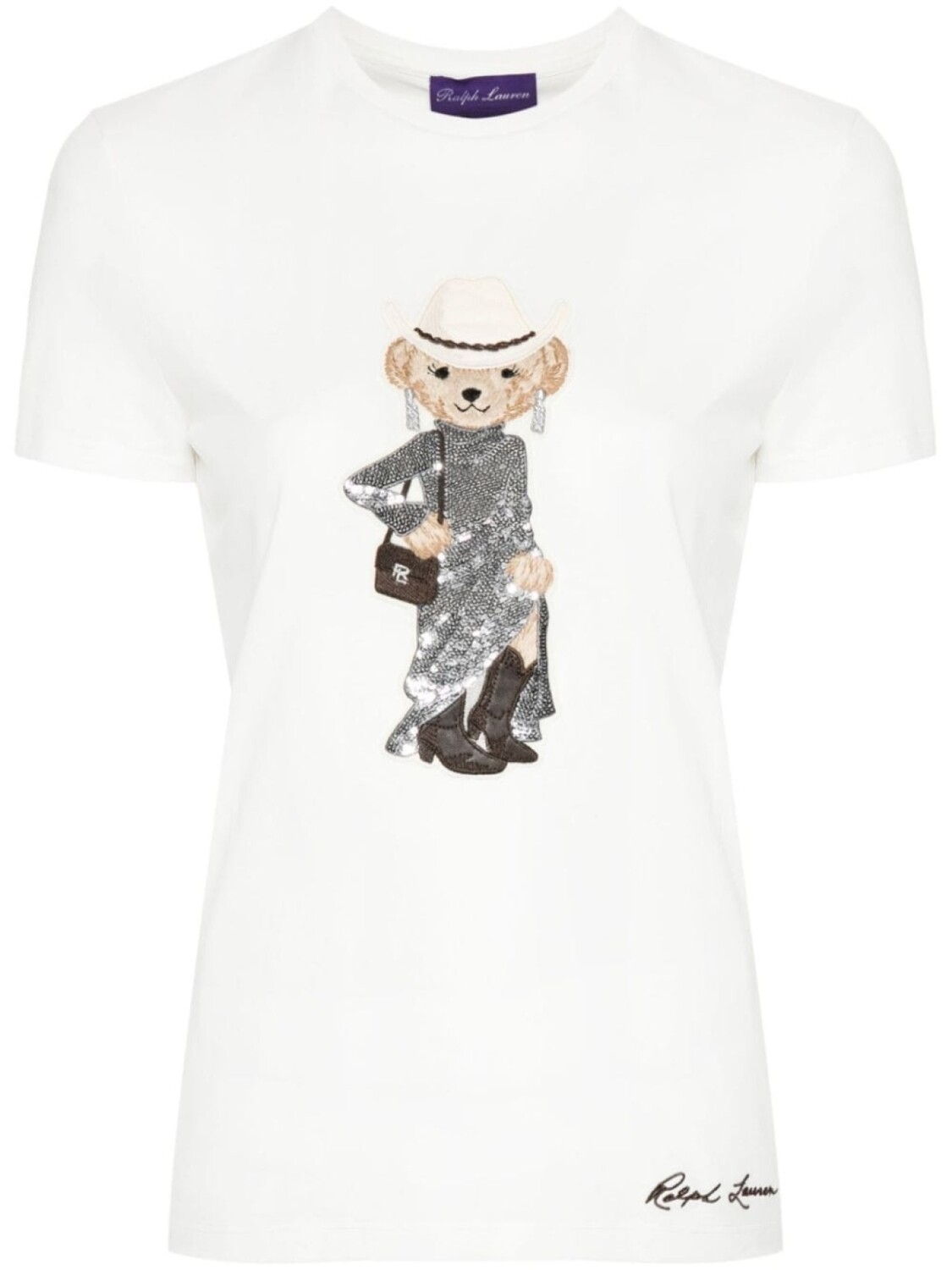 

Ralph Lauren Collection футболка с вышивкой Polo Bear, белый