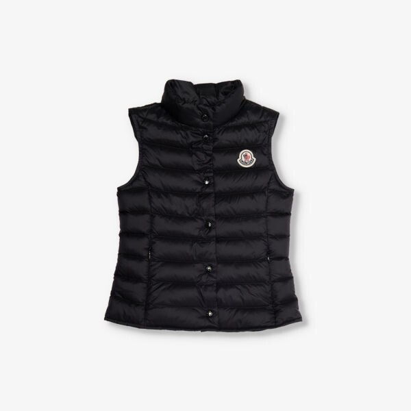 

Пуховый жилет с фирменной нашивкой liane 4-14 лет Moncler, черный