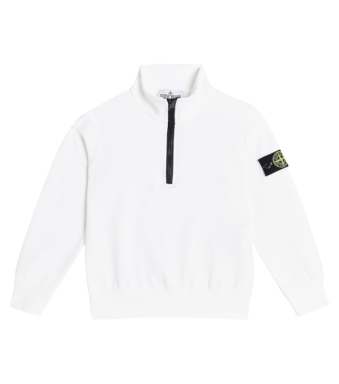 Толстовка из хлопкового джерси Stone Island Junior, белый