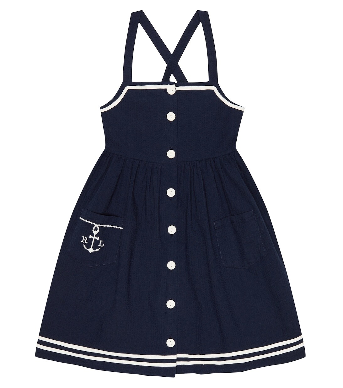 

Хлопковое платье Polo Ralph Lauren, синий