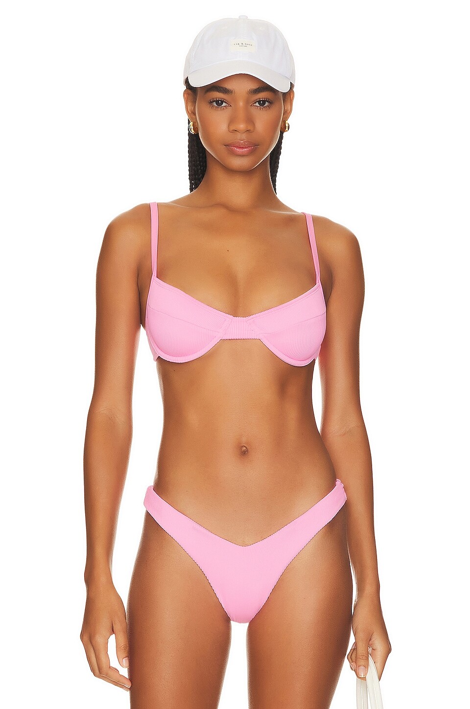 

Топ бикини Kulani Kinis Ditzy Underwire, цвет Pink Ribbed