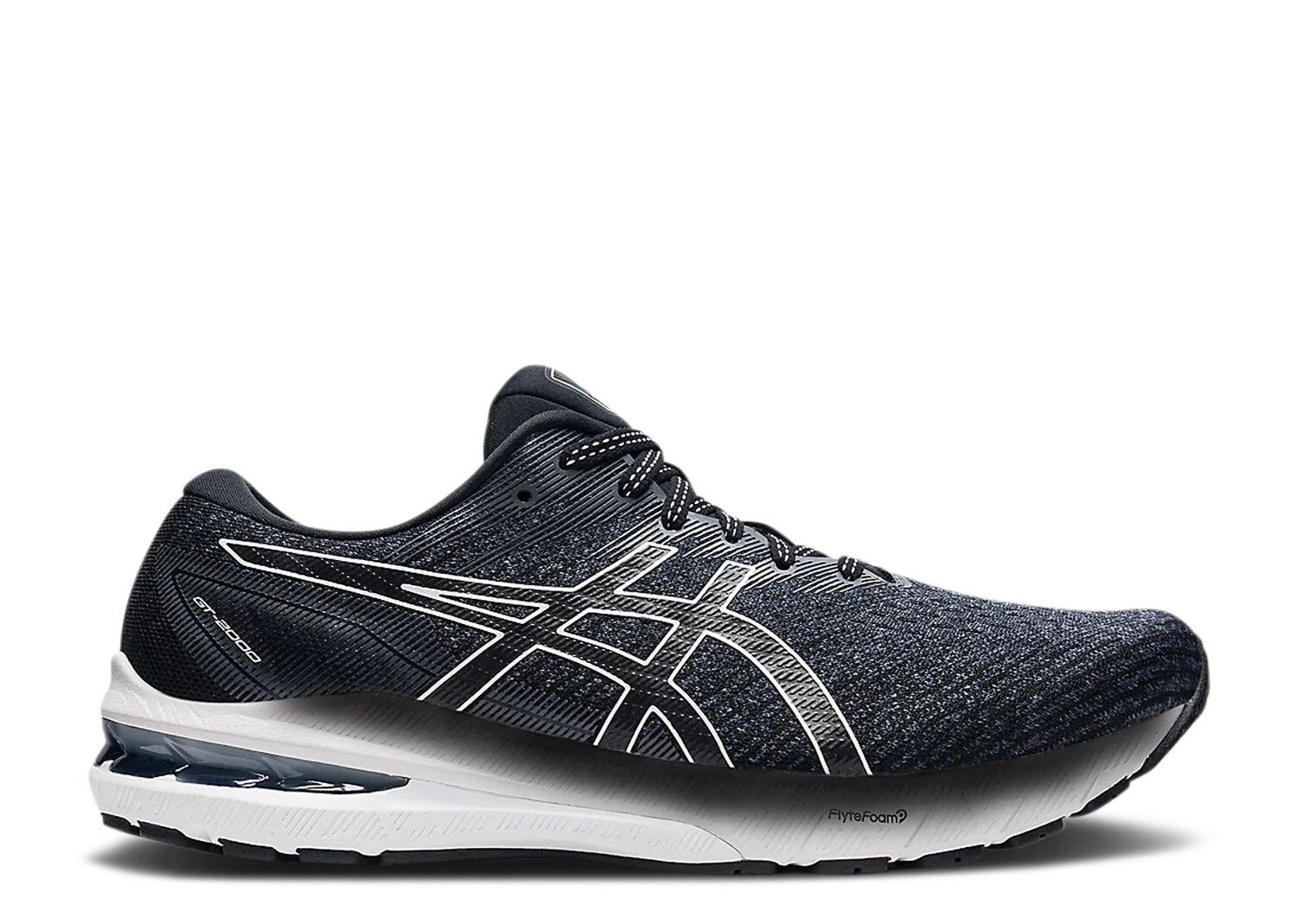 

Кроссовки ASICS Gt 2000 10 2E Wide 'Black White', черный