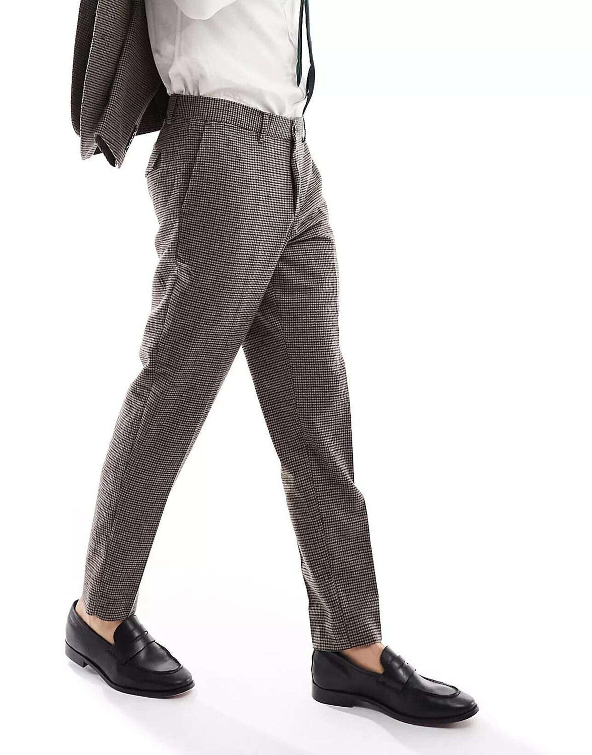 

Коричневые узкие элегантные брюки Selected Homme