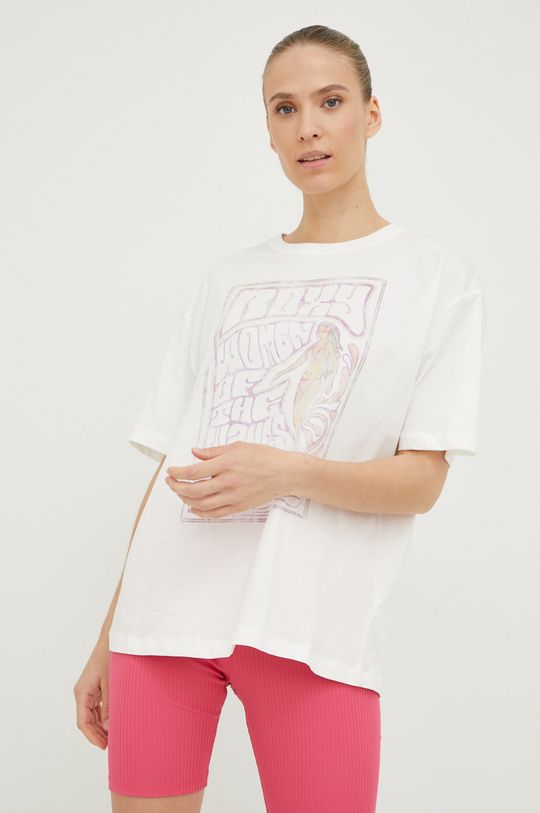 Хлопковая футболка 6109100010 Roxy, белый цена и фото