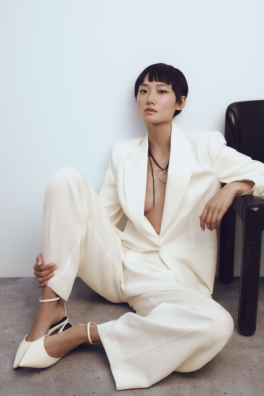 

Обувь для котенка на каблуке Zara, белый