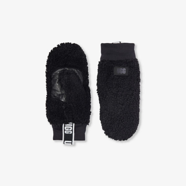 

Перчатки из искусственной овчины с фирменной нашивкой sherpa Ugg, черный
