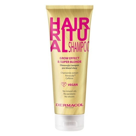 

Шампунь для светлых волос, Grow Effect & Super Blonde, 250мл Dermacol, Hair Ritual Shampoo