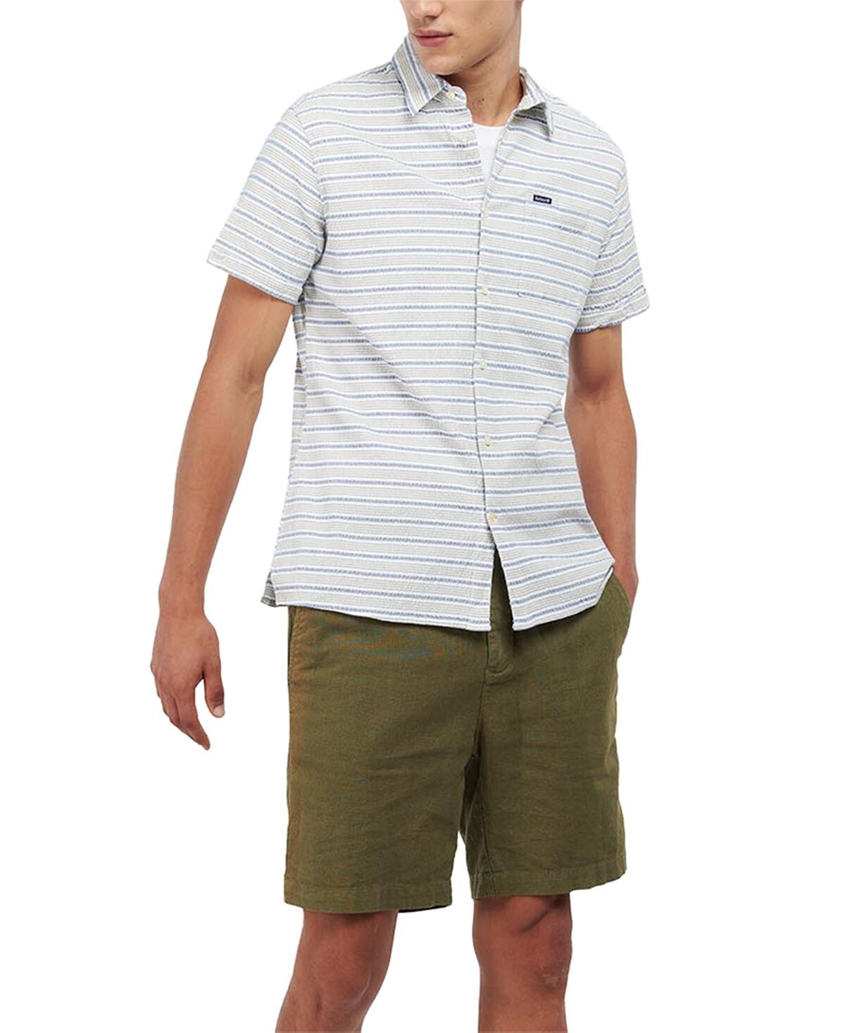 

Мужская рубашка из жатого хлопка Newquay Barbour