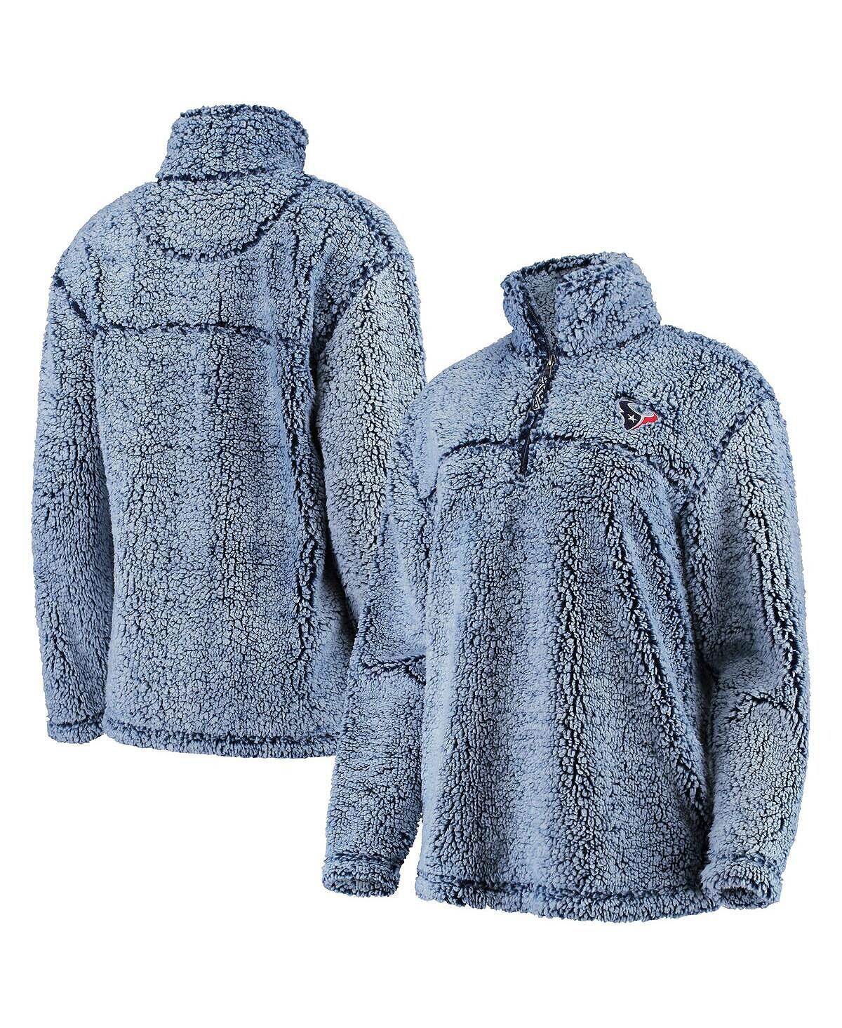 

Женский серый пуловер с молнией в четверть Houston Texans Sherpa G-III 4Her by Carl Banks, серый
