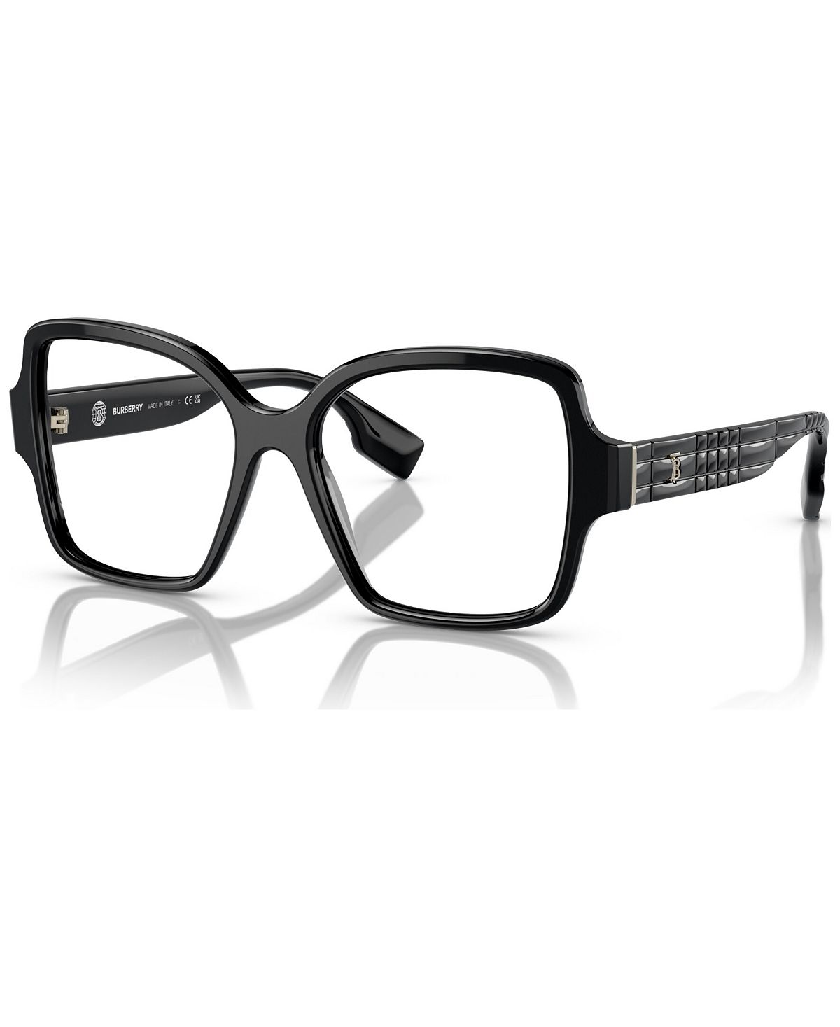 Женские квадратные очки, BE2374 52 Burberry, черный женские квадратные очки be2376 52 burberry черный