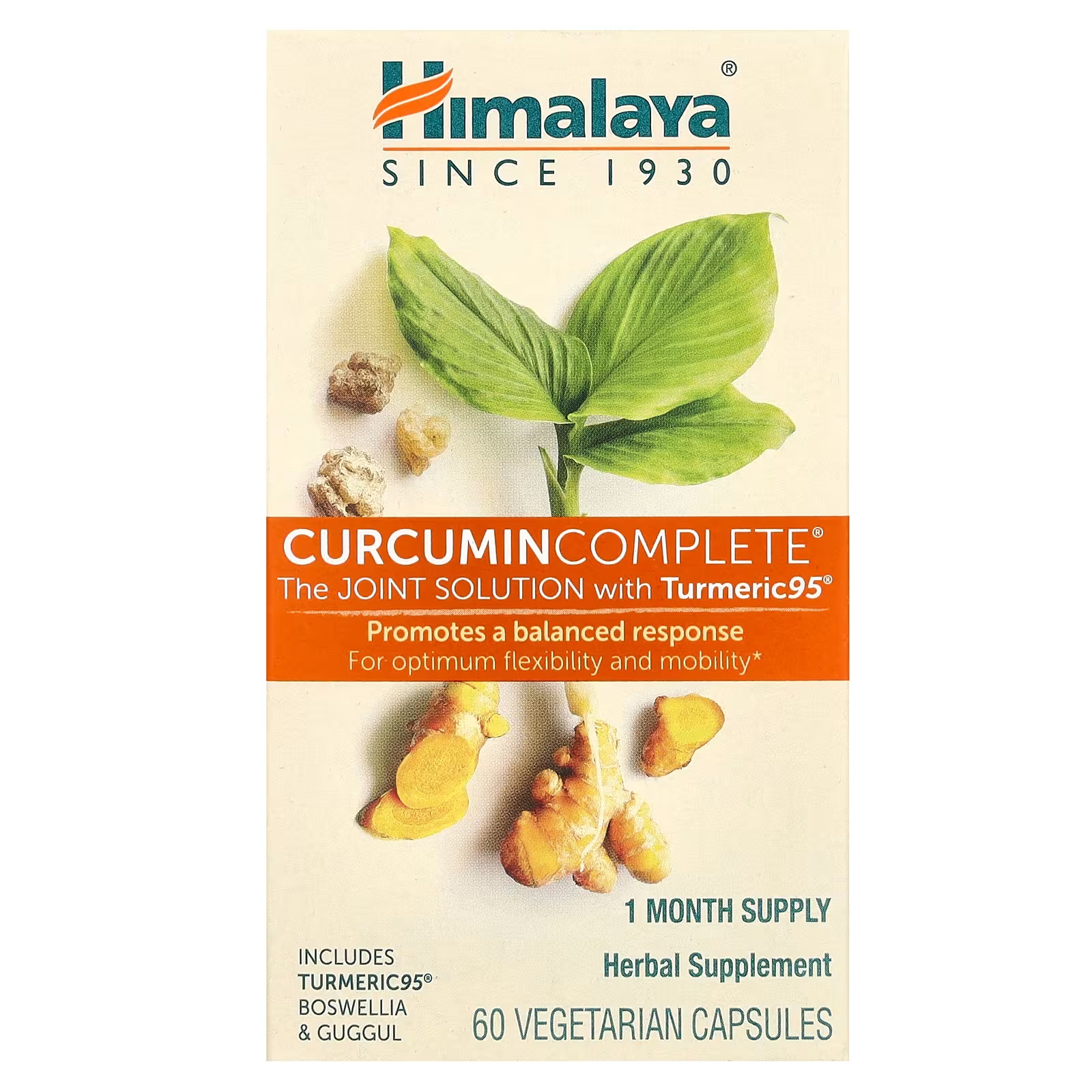 Гималайский куркумин, 60 вегетарианских капсул Himalaya himalaya curcumin complete совместное решение 60 вегетарианских капсул