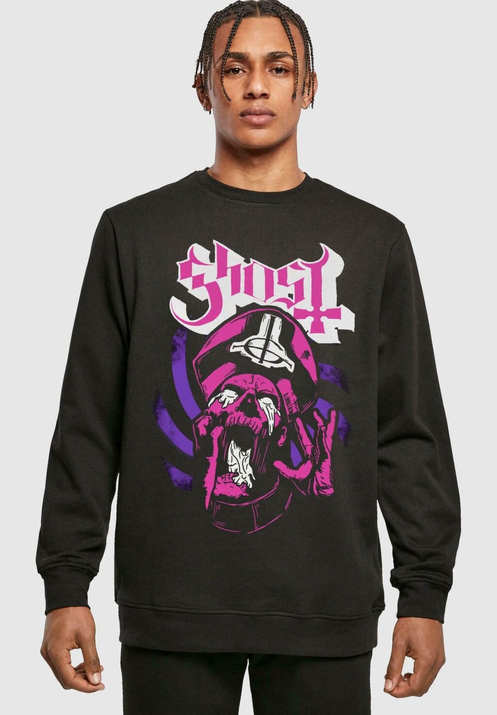 

Толстовка GHOST-PAPA THE STUFF CREWNECK Merchcode, цвет black