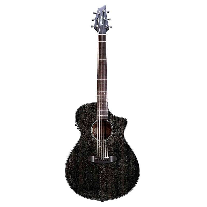 

Акустическая гитара Breedlove Rainforest S Concert CE Black Gold Acoustic Guitar, African Mahogany