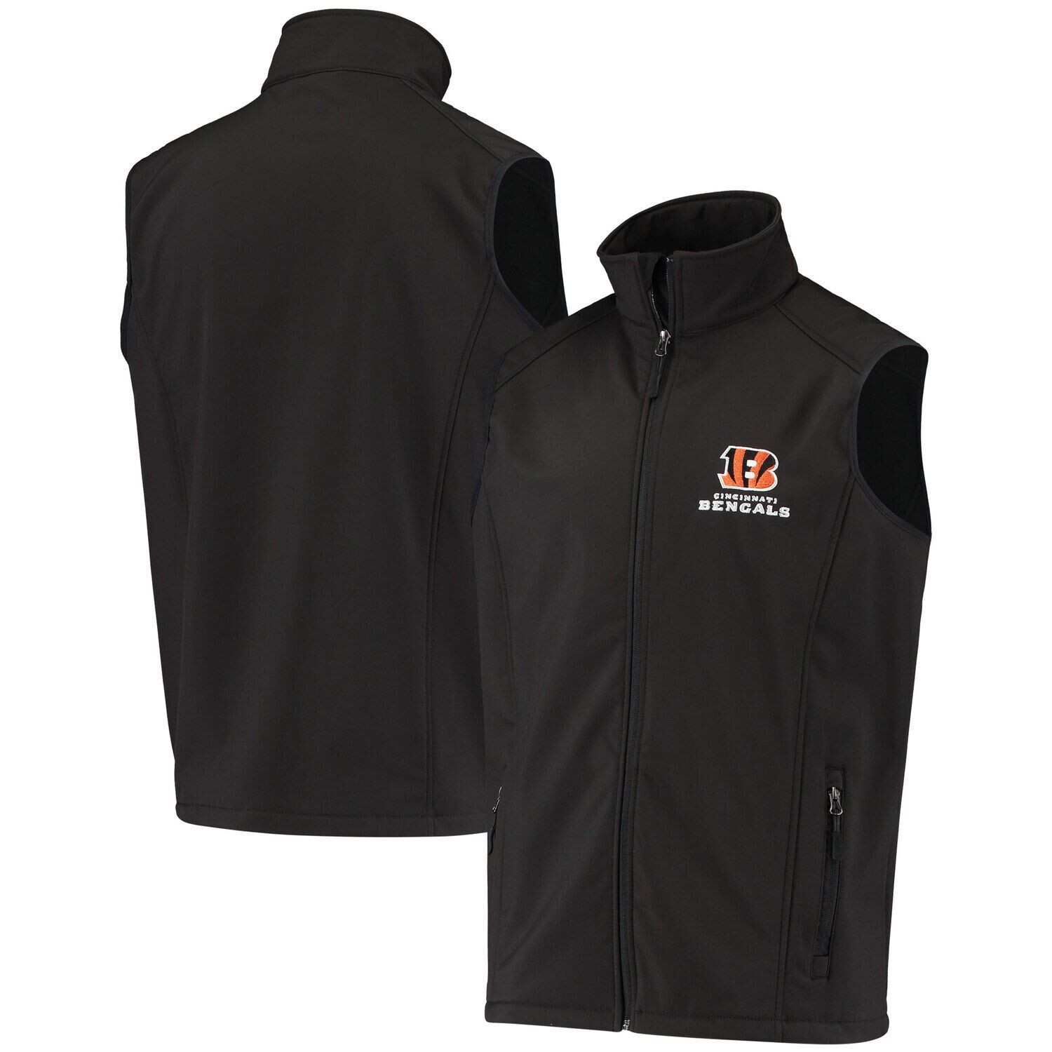 

Мужской жилет Dunbrooke Black Cincinnati Bengals Circle Archer Softshell с молнией во всю длину